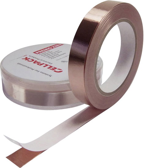 CellPack Cellpack 223576 Vörösréz ragasztószalag Premio 2281 Vörösréz (H x Sz) 33 m x 19 mm 1 db