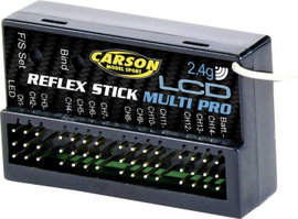 Carson Modellsport Reflex Stick Multi Pro LCD 14 csatornás vevő 2,4 GHz