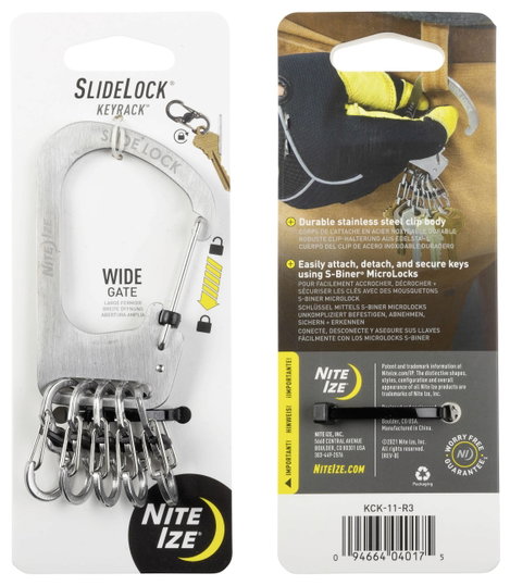 NITE Ize Kulcstartó NI-KCK-11-R3 Nite Ize Ezüst 1 db 9. kép