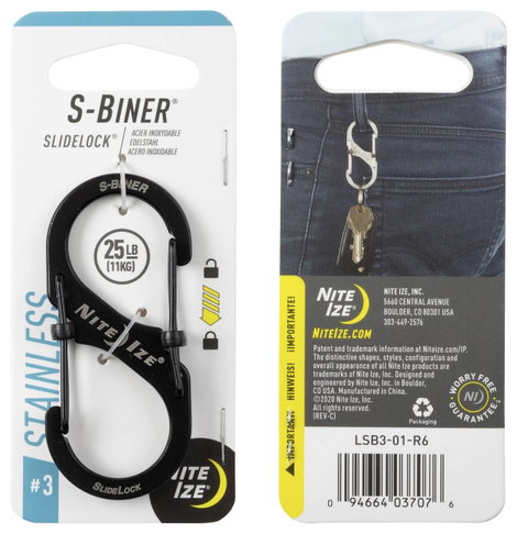 NITE Ize NI-LSB3-01-R6 Karabíner 68 mm x 30 mm 1 db 11. kép
