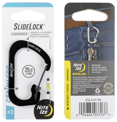 NITE Ize NI-CSL3-01-R6 Karabíner 68.5 mm x 30 mm 1 db 4. kép