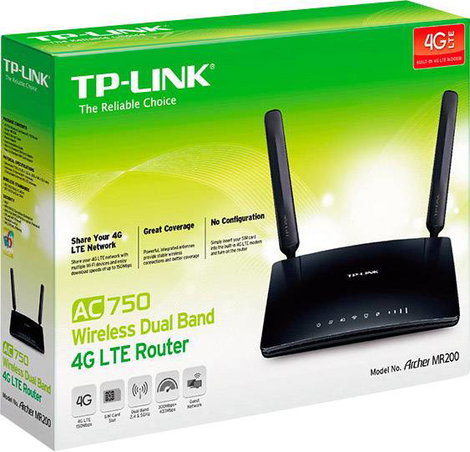 TP-LINK Archer MR200 WLAN router 2.4 GHz, 5 GHz 750 MBit/s 4. kép