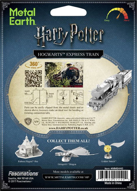 Metal Earth Harry Potter Hogwarts Express Train Fém építőkészlet 2. kép