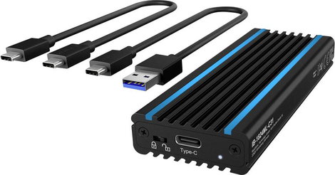 ICY BOX 60717 M.2 merevlemez ház M.2 PCIe NVMe SSD USB 3.2 (2. generáció) 3. kép