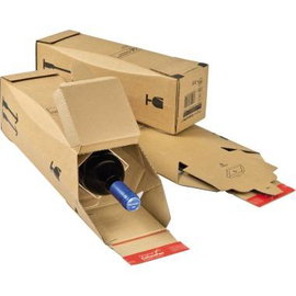 Dinkhauser Kartonagen CP181.101 ColomPac palack szállító doboz CP181.101 IM: 74x74x305mm 1 palack ba