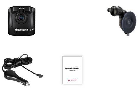 Transcend DrivePro 250 Autós kamera GPS-szel Látószög, vízszintes (max.)=140 ° 12 V, 24 V WLAN, Akku 3. kép