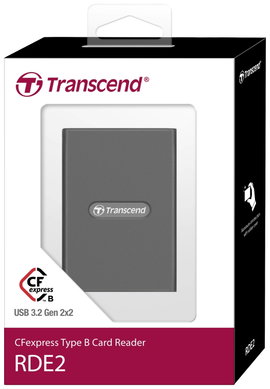 Transcend RDE2 Külső memóriakártya olvasó USB 3.2 (2. generáció), SD Szürke