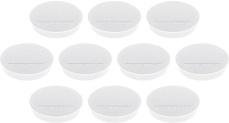 Magnetoplan Mágnes Magnet Discofix Standard (Ø x Ma) 30 mm x 8 mm Kerek Fehér 10 db 1664200