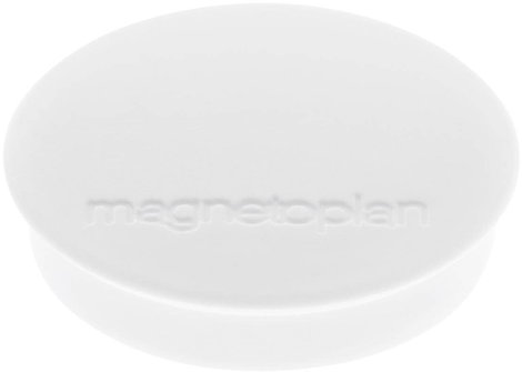 Magnetoplan Mágnes Magnet Discofix Standard (Ø x Ma) 30 mm x 8 mm Kerek Fehér 10 db 1664200 2. kép