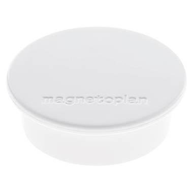 Magnetoplan Mágnes Magnet Discofix Color (Ø x Ma) 40 mm x 13 mm Kerek Fehér 10 db 1662000