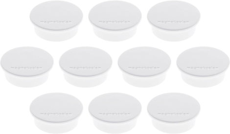 Magnetoplan Mágnes Magnet Discofix Color (Ø x Ma) 40 mm x 13 mm Kerek Fehér 10 db 1662000 3. kép