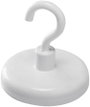 Magnetoplan Mágnes Magnet (Ø) 36 mm Kerek, Kampóval Fehér 1 db 52636 2. bélyegkép