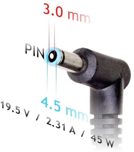 Akyga Notebook tápegység 45 W 19.5 V/DC 2.31 A 5. kép
