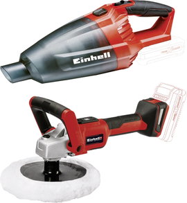 Einhell Power X-Change TE-VC 18 Li + CE-CP 18/180 Akkus kézi porszívó Akkus polírozóval, Akku nélkül