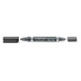 Staedtler Lumocolor duo 348 348-9 Permanent marker Fekete Vízálló: Igen bélyegkép
