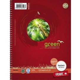 Ursus Classic Jegyzetfüzet 608592020 Piros DIN A5 kockás Lapok száma: 160
