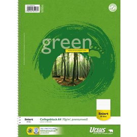Ursus Classic Jegyzetfüzet 608570010 Zöld DIN A4 vonalas Lapok száma: 80