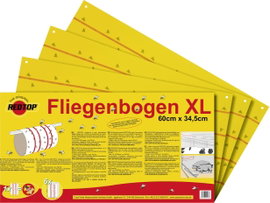 Redtop Fliegenbogen 31091 Ragasztó fólia, Attraktáns Légycsapda (H x Sz) 600 mm x 345 mm Sárga 6 db