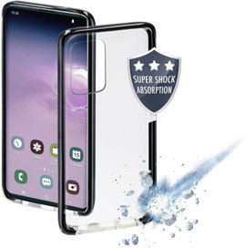 Hama Protector Cover Samsung Galaxy S20 Ultra 5G Átlátszó, Fekete Induktív töltés