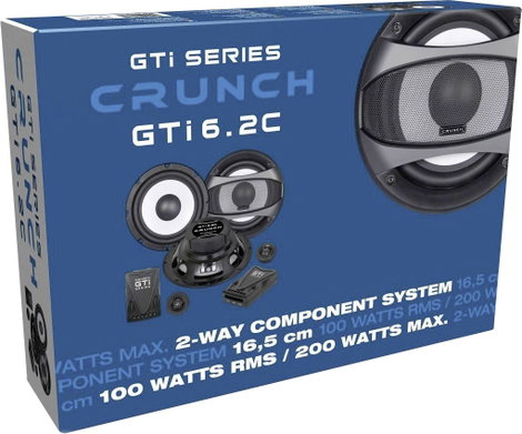 Crunch GTI-6.2c 2 utas beépíthető hangszóró készlet 200 W Tartalom: 1 készlet 2. kép