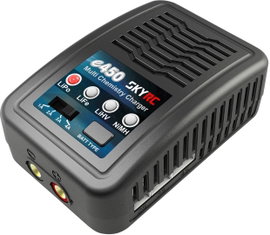 SKYRC e450 AC Modell multifunkciós töltő 4 A LiPolimer, LiFePO, LiHV, NiMH