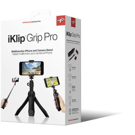 IK Multimedia iKlip Grip Pro Szelfibot 9.1 cm 1/4 col Fekete Bluetooth 3. kép