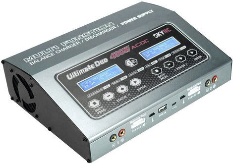 SKYRC D400 Modell multifunkciós töltő 20 A LiPolimer, LiFePO, Lítiumion, NiMH, NiCd, Ólom 2. kép
