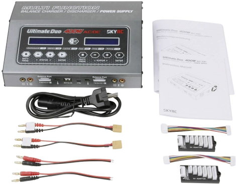 SKYRC D400 Modell multifunkciós töltő 20 A LiPolimer, LiFePO, Lítiumion, NiMH, NiCd, Ólom 3. kép