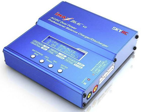SKYRC B6AC V2 Modell multifunkciós töltő 6 A LiPolimer, LiFePO, Lítiumion, NiMH, NiCd, Ólom