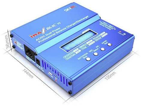 SKYRC B6AC V2 Modell multifunkciós töltő 6 A LiPolimer, LiFePO, Lítiumion, NiMH, NiCd, Ólom 3. kép