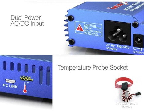 SKYRC B6AC V2 Modell multifunkciós töltő 6 A LiPolimer, LiFePO, Lítiumion, NiMH, NiCd, Ólom 4. kép