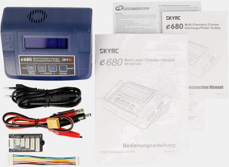 SKYRC e680 Modell multifunkciós töltő 8 A LiPolimer, LiFePO, Lítiumion, LiHV, NiMH, NiCd, Ólom 5. kép