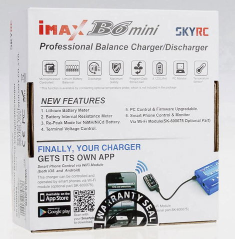 SKYRC B6 Mini Modell multifunkciós töltő 6 A LiPolimer, LiFePO, Lítiumion, NiMH, NiCd, Ólom 10. kép