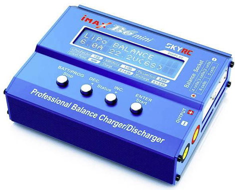 SKYRC B6 Mini Modell multifunkciós töltő 6 A LiPolimer, LiFePO, Lítiumion, NiMH, NiCd, Ólom