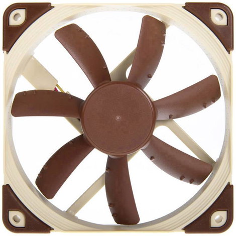 Noctua NF-S12A ULN Számítógépház ventilátor Barna, Bézs (Sz x Ma x Mé) 120 x 120 x 25 mm