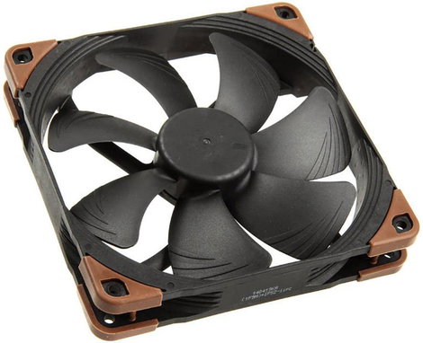 Noctua NF-A14 industrialPPC-3000 PWM Számítógépház ventilátor Fekete, Fehér (Sz x Ma x Mé) 140 x 140 2. kép