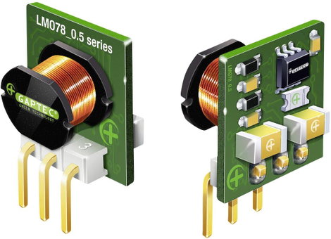 Gaptec 10070366 DC/DC feszültségváltó, nyák 24 V/DC 12 V/DC 500 mA 6 W Kimenetek száma: 1 x Tartalom