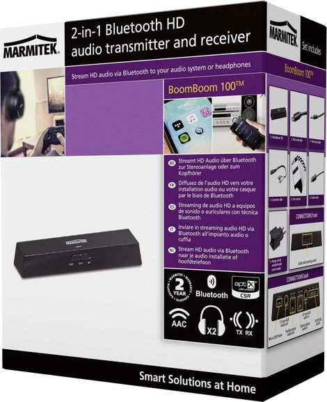 Marmitek BoomBoom 100 Bluetooth zene vevő készlet Bluetooth verzió: 4.1 15 m AptX technológia 3. kép