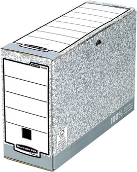 Bankers Box Archiváló doboz 1080501 111 mm x 265 mm x 327 mm Karton Szürke, Fehér 1 db