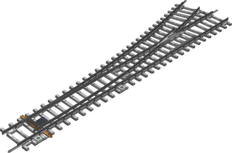 H0 Piko A sín 55170 Váltó, balos 239 mm 1 db