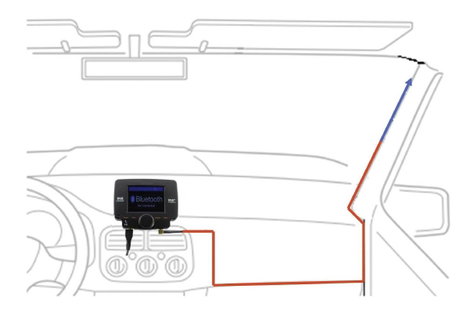 Albrecht DR56/57 DAB+ Scheiben-Folienantenne DAB szélvédőantenna 2. kép