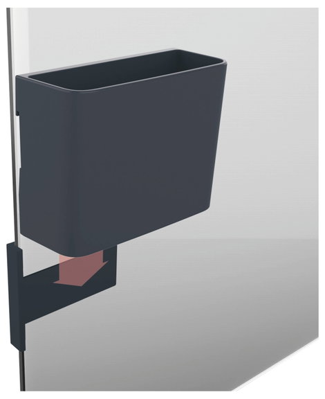 Sigel GL802 GL802 Táblafilc tartó, mágneses csíptetővel (Sz x Ma x Mé) 120 x 94 x 51 mm Antracit 9. kép