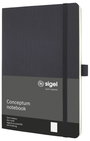 Sigel CONCEPTUM® CO309 Jegyzettömb Pontozott vonalzás (pontozott kockás) Fekete Lapok száma: 97 DIN 15. bélyegkép