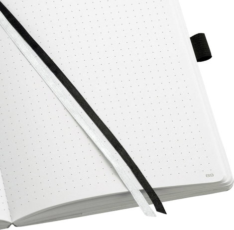 Sigel CONCEPTUM® CO309 Jegyzettömb Pontozott vonalzás (pontozott kockás) Fekete Lapok száma: 97 DIN  3. kép