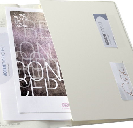 Sigel CONCEPTUM® CO309 Jegyzettömb Pontozott vonalzás (pontozott kockás) Fekete Lapok száma: 97 DIN  4. kép