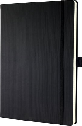 Sigel CONCEPTUM® CO108 Jegyzettömb Pontozott vonalzás (pontozott kockás) Fekete Lapok száma: 97 DIN 