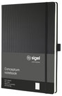 Sigel CONCEPTUM® CO108 Jegyzettömb Pontozott vonalzás (pontozott kockás) Fekete Lapok száma: 97 DIN 4. bélyegkép