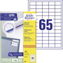Avery-Zweckform 3666 Univerzális etikett 38 x 21.2 mm Papír Fehér 6500 db Véglegesen tapadó Tintasug bélyegkép