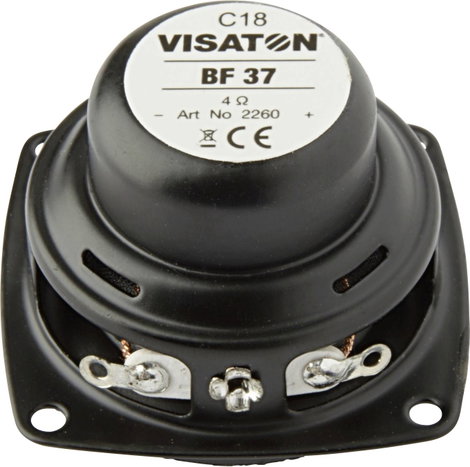 Visaton BF 37 - 8 Ohm 1.5 coll 3.7 cm Szélessávú hangszóró 5 W 8 Ω Fekete 2. kép