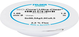 Felder Löttechnik ISO-Core Ultra Clear SAC305 Forrasztóón Tekercs Sn96,5Ag3Cu0,5 1 mm